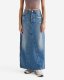Roots Levi's Iconic Long Womens Skirt With Slit - MEDIUM BLUE Roots Levi's Iconic Long Womens Skirt With Slit - MEDIUM BLUE