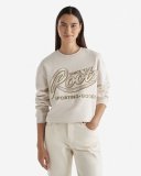 Roots Plaid Applique Crew - OATMEAL MIX Roots Plaid Applique Crew - OATMEAL MIX