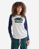 Roots Womens Inglenook Plaid Long Sleeve T-shirt - BLACK WATCH Roots Womens Inglenook Plaid Long Sleeve T-shirt - BLACK WATCH