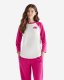 Roots Womens Organic Cooper Baseball T-shirt - DRAGONFRUIT PINK