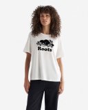 Roots Womens Organic Relaxed Cooper T-shirt - EGRET Roots Womens Organic Relaxed Cooper T-shirt - EGRET