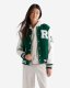 Roots Womens Vintage Varsity Jacket - PARK GREEN
