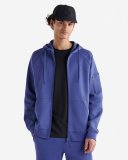 Roots Recover Interlock Full Zip Hoodie - BLUE ECLIPSE Roots Recover Interlock Full Zip Hoodie - BLUE ECLIPSE