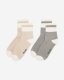 Roots Adult Cotton Cabin Ankle Sock 2 Pack - ALMOND CREAM MIX Roots Adult Cotton Cabin Ankle Sock 2 Pack - ALMOND CREAM MIX