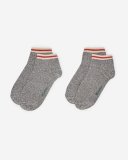 Roots Adult Cotton Cabin Ped Sock 2 Pack - SALT & PEPPER Roots Adult Cotton Cabin Ped Sock 2 Pack - SALT & PEPPER