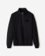 Roots Organic Cooper Relaxed Half Zip Stein - BLACK Roots Organic Cooper Relaxed Half Zip Stein - BLACK