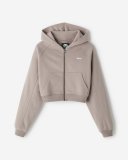 Roots Summer Cloud Cropped Full Zip Hoodie - LUNAR GREY Roots Summer Cloud Cropped Full Zip Hoodie - LUNAR GREY