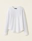Roots Waffle Long Sleeve Top - WHITE