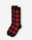 Roots Adult Park Plaid Sock - CABIN RED Roots Adult Park Plaid Sock - CABIN RED