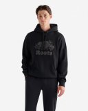 Roots Cooper Novelty Kanga Hoodie - BLACK Roots Cooper Novelty Kanga Hoodie - BLACK