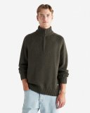 Roots Robson Relaxed Half Zip Stein Sweater - VARSITY GREEN MIX Roots Robson Relaxed Half Zip Stein Sweater - VARSITY GREEN MIX