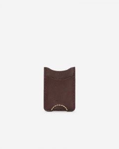 Roots Two Sided Card Holder Veg - COCOA
