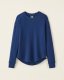 Roots Waffle Long Sleeve Top - TRUE NAVY