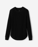 Roots Sycamore Shaker Crew Sweater - BLACK Roots Sycamore Shaker Crew Sweater - BLACK