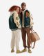 Roots Outdoors &rsquo;24 Varsity Jacket - PARK GREEN/ECRU