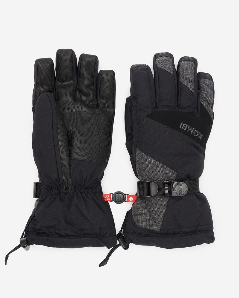 Roots Mens Kombi The Original Glove - BLACK CROSSHATCH